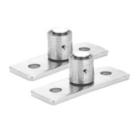 Auratrove Stainless Steel Barn Door Floor Guide, Bottom Roller Stay for Smooth Sliding Wooden Doors, 2 Pack Hardware Kit