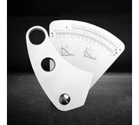 Auratrove Stainless Steel Fan-Shaped Welding Gauge, 0-20mm Range with Engraved Scale for Leg Length and Fillet Height Inspection, Professional Tool for Metalworking Joints