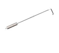 Auratrove Stainless Steel Stove Ash Rake 18 Inch BBQ Ash Tool for Kamado Joe Charcoal Grills Wood Burning Stoves Corner Cleaner