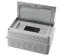 Auratrove Surface-Mounted Distribution Box 8 Way Row IP65 Waterproof Electrical Enclosure ABS Fuse Box for Indoor Outdoor Use 200x155x95mm