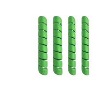 Auratrove Tree Trunk Protector, Spiral Bark Guard for Deer Rabbit Protection, 4 Pcs Green Plastic Wraps in 2 Sizes for Young Trees Garden