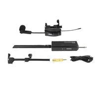 Auratrove UHF Wireless Violin Microphone System, 610-690MHz Clip-On Mic with Adjustable Gain, Clear Sound for Musicians and Performers, Black