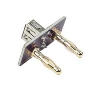 Auratrove USB A Female Port Module with 19.05mm Banana Sockets for 5V DC Power Supply, Red Adapter for iPhone for ipad Charging and Testing