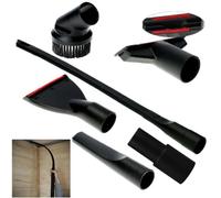 Auratrove Vacuum Cleaner Accessories Kit, 6-Piece 35mm Nozzle Set with Crevice Tool and Brush for Corners, Compatible with Kärcher 35mm Vacuums