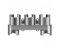 Auratrove Vacuum Cleaner Wall Mount Holder, No Drill Storage Bracket with Tool Slots for for Accessories, Gray ABS Stand 170x88x88mm