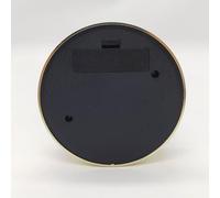 Auratrove Vintage European Style Desk Clock with Pendulum and Chime, Retro Plastic Table Alarm Clock for Home Bedroom Living Room Decoration, Gold