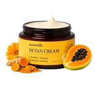 Auravedic Turmeric & Papaya Face Cream | Hydrating Moisturiser for Dull & Sun-Exposed Skin | Helps Improve Uneven Tone & Dark Spots | Lightweight, Non-Greasy & Daily Skincare | 100g