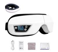 Auravelle 4D Smart Eye Massager, Rechargeable smart Goggles Eye mask & Eyes Massager with Heat Compression and Music, Foldable Improve Dry Eyes and Sleep, Gift for Men and Women