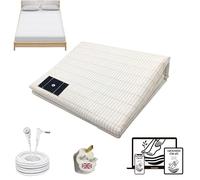 AuraVida Grounding Bed Sheet for Double Bed - Grounding Sheet 95% Cotton, 5% Conductive Silver Earthing Bedsheets - Enhance Sleep & Wellness Grounding Mat - Durable Soft Bedsheet (137x190cm)