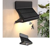 AURAXY Motion Sensor Outdoor Wall Light with Optical Lens and 3 Modes, Battery Motion Sensor Security Lights, IP44 Waterproof Solar Lights Outdoor for Garden Patio Yard (2 Pack)