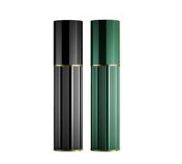 Aurdox Perfume Atomiser, Refillable & Portable Perfume Bottle for Travel, 5ml Small Spray Bottles with Bottom Pump, Dispensers for Women and Men, Leaking Proof and Luxurious Design(Black & Green)
