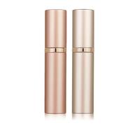 Aurdox Perfume Atomiser, Refillable & Portable Perfume Bottle for Travel, 5ml Small Spray Bottles with Bottom Pump, Dispensers for Women and Men, Leaking Proof and Luxurious Design(Gold & Rose Gold)