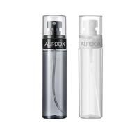Aurdox Spray Bottles with Fine Mist Sprayer for Essential Oils, 2.03 oz/60ml Makeup Face Sprayer- Clear Refillable Portable Travel Containers for Cosmetic Skincare Perfume, pack of 2