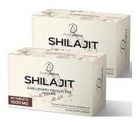 AureaSalus Shilajit Tablets 30,000mg, 60 Counts Himalayan Shilajit Tablets (1000mg Per Serving), Rich in 85+ Minerals & Fulvic Acid, More Convenient Than Shilajit Resin (60 Count (Pack of 2))