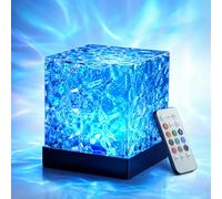 AUREKO Aurora Projector Lamp, RGB Water Ripple Mood Light, 16 Colour Modes, Remote Control, USB Powered, for Bedroom, Gaming Room & Desk