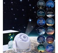 Aurelema bible Verses Projector Galaxy Projector with 12 Interchangeable Discs Night Light Set