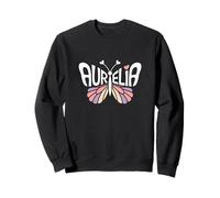 Aurelia Butterfly - Personalized Cute Name Word Art Sweatshirt
