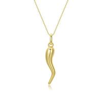 Aurelia Mae 14K Gold Plated Italian Pickle Pendant - 18"+2", Brass, No Gemstone