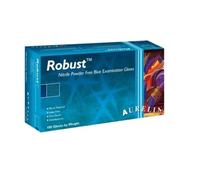 Aurelia Robust Nitrile Powder Free Disposable Examination Gloves (Pack Of 100) in Blue | Size: Small Aurelia Blue S