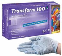 Aurelia Transform 100 Blue Powder Free Nitrile Disposable Gloves Small 100 Pack