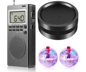 Aurelicxy 4 Piece Device Kit with 2 LED Cat Balls 1 Radio Paranormal Device Kit for Home Office Outdoor