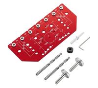 Aurelicxy Hinge Punching Locator 35mm Hinge Install Template Drilling Locator 2-in-1 Shelf Pin Drilling Guide Jig