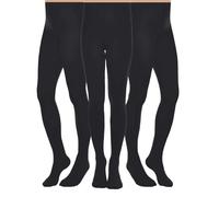 Aurellie 3 PAIRS Girls Opaque Plain School Tights 20,60,80,100 denier 9-16 Years