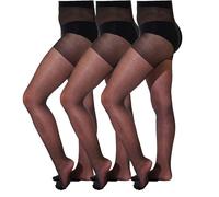 Aurellie 3 Pairs Girls Sheer Plain Uniform School Ballet Dance Tights 20 denier