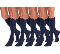 Aurellie women microfiber opaque knee high socks pakcs of 3 or 5 Pairs One Size