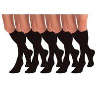 Aurellie women microfiber opaque knee high socks pakcs of 3 or 5 Pairs One Size