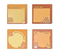 Aurelx Capybara Gifts, 4Pcs Capybara Notebook, Portable Pocket Notebook, Personalised Mini Notebooks, Cute Capybara Stationery for Taking Notes Reminders Daily Planning