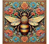 Auremi Bee Diamond Painting Kits,5D Animal Diamond Art Painting Kits for Adults Full Drill Crystal Picture Art Kits for Beginners for Home 11.8x11.8 in