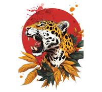 Auremi Leopard Diamond Painting, 5D Animal Diamond Art Painting Kits for Adults Round Full Drill Diamond Painting Picture Crystal Art Kits for Home Decor 30x40cm