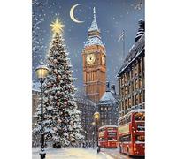 Auremi London Diamond Painting Kits for Adults, 5D Christmas Diamond Art Kits Round Full Drill Diamond Painting Kits Picture Crystal Art for Home Decor 30x40cm