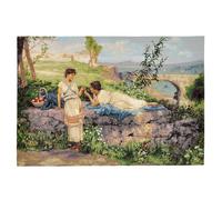 AureoMadis Neoclassical Woven Tapestry Wall Hanging | Henryk Siemiradzki An Idyll Art, Jacquard Woven Vintage Wall Decor with TC Backing, Classical Roman/Greek Tapestries Dual Rod Pocket 41.5"x28.5"