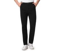 Aureonus Mens Chino Trousers Slim Fit Pants Casual Stretch Casual Trousers with Pockets Black 2XL