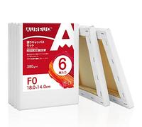 AUREUO F0 Stretched Canvas Set, 7.1 x 5.5 inches (18 x 14 cm), Medium 100% Cotton, 6 Pieces, Beginners, Painting Tools, Artistic Painting Creation, Modern Oil Paintings, Art Decoration, Watercolor,
