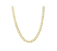 Aureus 9ct Bonded Gold On Sterling Silver Curb Chain - 18in - R6002