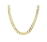 Aureus 9ct Bonded Gold On Sterling Silver Curb Chain - 22in - R6003