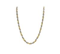Aureus 9ct Bonded Gold On Sterling Silver Two Colour Necklet - 18in - R6008