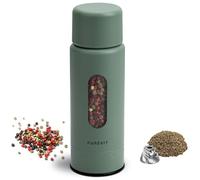 Aurevit Manual Pepper Grinder, Single Pepper Mill with 420 Stainless Steel Core, External Adjustable Coarseness, Refillable, Durable Design (Sage)