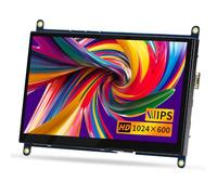 Aurevita For Raspberry Pi Screen, 7 Inch IPS Display, 1024x600 LCD mini Monitor for Raspberry Pi 5, Pi 4, Laptop, Win 11/10 (7“ monitor)