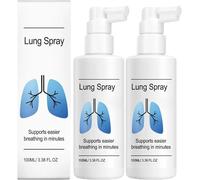 Aurevix Lung Spray,100ml Herbal Spray Cleansing Lung,LungCare Support,Natural Ingredients for Women Men (2Pcs)
