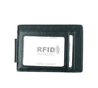 AurexaFashion Genuine Cow Leather Slim Minimalist Wallet with Magnetic Money Clip for Men, RFID Blocking Front Pocket Card ID Holder, #03 Teal, Mini 4.33" x 3.15" x 0.5", Slim Front Pocket Wallet With