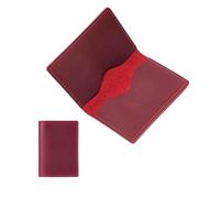 AurexaFashion Genuine Leather Bifold Wallet for Men. Minimalist Slim Card Holder. Vintage Front Pocket Wallet. Crazy Horse Full Grain Leather., A03. Burgundy, Crazy Horse Leather Vintage Slim Wallet