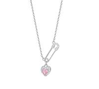 Aurgiarm Heart Pendant Necklace Pin Necklace Dating Jewelry Texture for Alloy Music Festival and Fashion Showpin, a, As described, No Gemstone