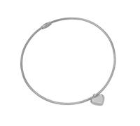 Aurgiarm Love Heart Sphere Pendant Necklace Snake Bone Chain Choker Women Accessories Daily Fashion Jewelry
