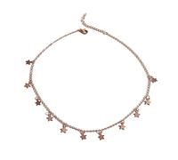 Aurgiarm Sparkling Necklace Pentagram Pendant Jewelry Star Pendant Collar Collarbone Unique Star Necklace Alloy Material