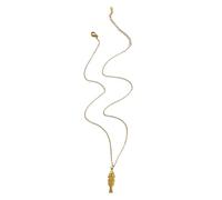 Aurgiarm Trendy Fish Charm Pendant Necklace for Women, フリーサイズ, As described, No Gemstone