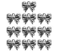 [Aurgiarme] 10 PCS Bow Knot Jewelry Charms Jewelry Pendant has created a survey findings to create survey results, フリーサイズ, As described, No Gemstone